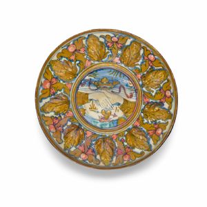 Favolosa coppa abborchiata a lustro rubino e oro MASTRO GIORGIO GUBBIO 1530-35
