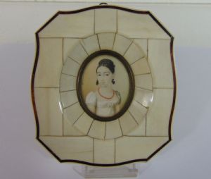 Miniatura dipinta su avorio, '800