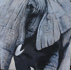 Dipinto Contemporaneo "Elefante"