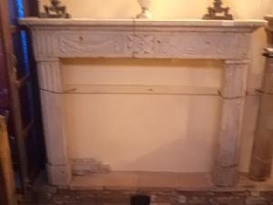Luigi XVI marble fireplace surround
