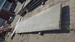 Ancient slate balcony, 4x97x7 meters.