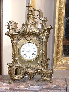Antique 19th-century table clock