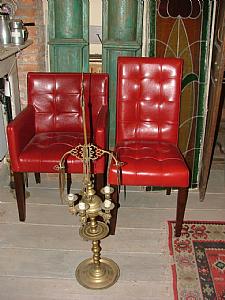 lampada fiorentina ad olio /impianto elettrico epoca 800