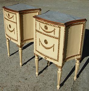 Painted bedside tables
