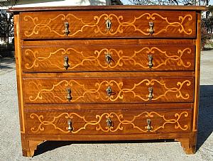 Inlaid chest of drawers
