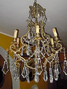 Bronzelüster mit 6 Lichtern