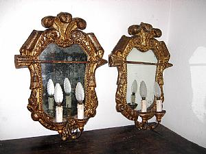 coppia di appliques