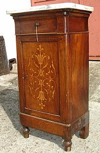 Inlaid bedside table