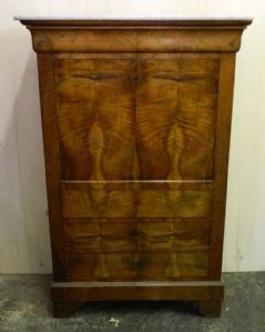 Antico Secretaire in noce e piuma di Noce_car 205