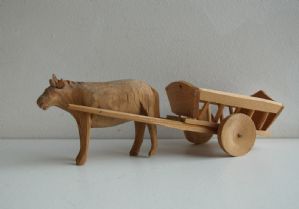 Typisches Holzspielzeug aus dem Grödnertal