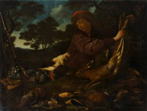 Pier Francesco Cittadini, genannt il Milanese, "Landschaft mit Jäger und Wild"