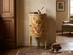 Lacquered and Painted Cylinder Cabinet - Preserved_car 3202