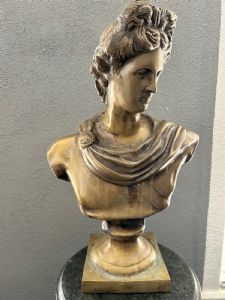 Bronzebüste, die "APOLLO" darstellt; 20. Jahrhundert