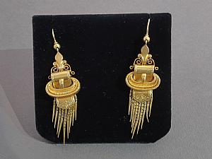 19th Century gold earrings
