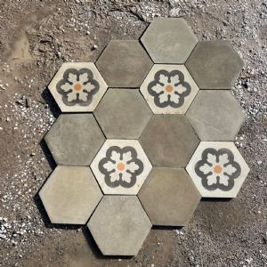 Pavimento in cementina esagonale
