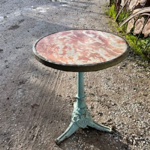 Tavolino con marmo rosa