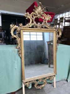 Louis XVI mirror in gilded pastille - Restored (work in progress)_car 2103