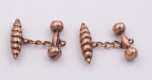 Gemelli in oro rosa primi '900