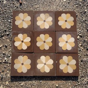 Cementine con margherite 