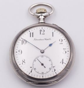 IWC pocket watch in fine silver, late 19th century