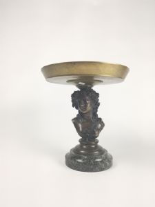 Alzata busto in Bronzo, Francia XIX s stile Barbedienne