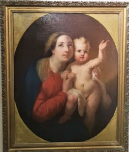 PINTURA MADONA COM O MENINO