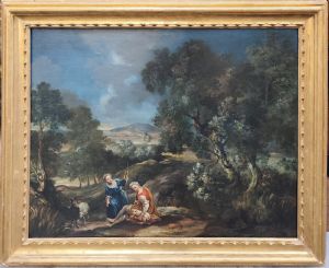 Paesaggio con pastorelle 
