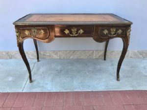 Elegant Louis XV ebonized desk - Restored (work in progress)_car 2149