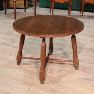 Tavolino rustico olandese in rovere del XX secolo