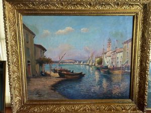 Porto nella Costa Azurra, fine del'800