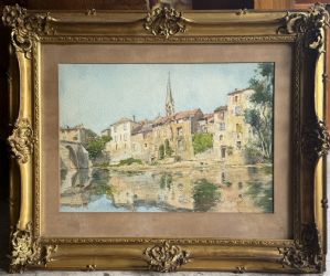 L. Deschamps "Veduta di St. Antonin Noble Val"