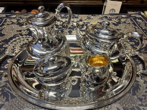 Silver tea and coffee service