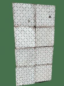 Maioliche fondo bianco con disegno verde 