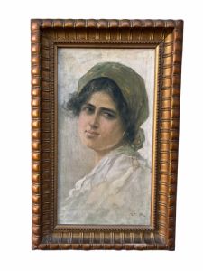 Oil painting on canvas in original frame