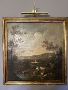 Quadro de uma paisagem veneziana do século XVIII