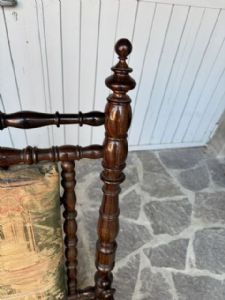Poltrona in palissandro firmata dall'ebanista genovese "Pietro Speich " - Foto 6