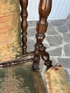Poltrona in palissandro firmata dall'ebanista genovese "Pietro Speich " - Foto 5