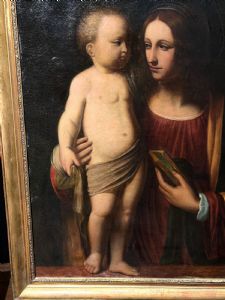 ‘Madonna and Child’. 18th/19th-century Italian school, after Bernardino LUINI.