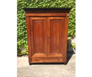 Elegant Louis Philippe cherry wood wardrobe