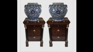 Pair of large Chinese vases; Qing Dynasty