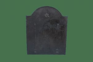 Antica piastra da camino