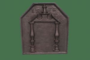 Antica placca da camino 1582