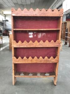 Restored mountain rustic plate rack in oak (work in progress) _car 1849
