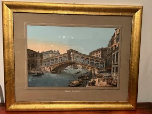 Aquarello/Guache "PONTE DI RIALTO"