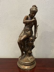 Scultura di bronzo " LA SOURGE" dell'Ottocento