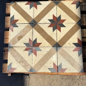 PAVIMENTO IN CEMENTINA CON STELLE 