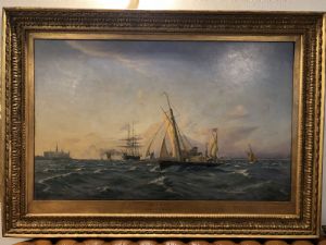 Large Painting "Sailing out of Kronburg Castle"