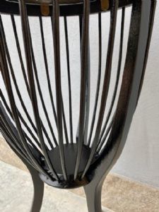 Small Ebonized Basket Table - Restored_car 001bis - Foto 5