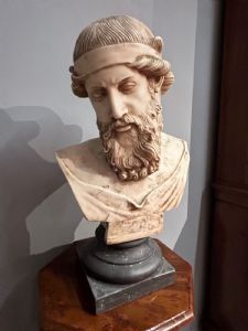 Busto di marmo raffigurante "DIONYSOS" dell '800