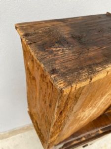 Louis XVI Walnut Burl Veneered Bedside Table - Restoration in progress_car 3370 - Foto 8
